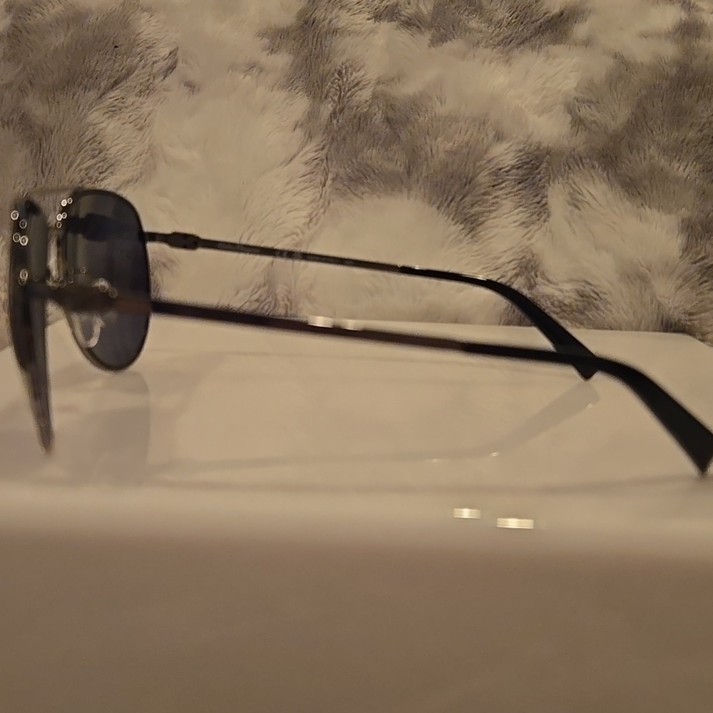 Salvatore Ferragamo Dark Gunmetal Aviator Sunglasses Brand New In Case - Picture 4 of 12